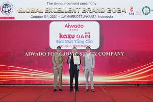 Kazu Gain Gold xuất sắc đạt TOP 5 Thương hiệu xuất sắc toàn cầu 2024