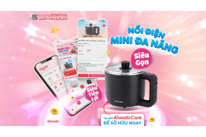 Nồi điện mini đa năng - Siêu gọn siêu tiện lợi Tải APP AIWADO CARE – QUÉT MÃ NHẬN QUÀ để sở hữu ngay 