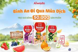Aiwado nối dài hành trình “Bình An Đi Qua Mùa Dịch” trợ giá bằng 50.000 sản phẩm