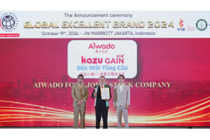 Kazu Gain Gold xuất sắc đạt TOP 5 Thương hiệu xuất sắc toàn cầu 2024
