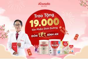 Aiwado sẻ chia yêu thương cùng các em nhỏ mồ côi, khuyết tật Đón Tết Bình An