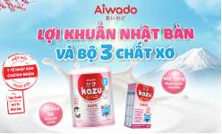 Kazu Gain Gold bổ sung bộ 3 chất xơ & lợi khuẩn Nhật Bản giúp bé tiêu hoá tốt