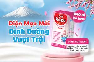 Thông báo V/v: Bổ sung bao bì Slim Leaf cho Sữa Dinh Dưỡng Pha Sẵn Kazu Gain Gold 110ml